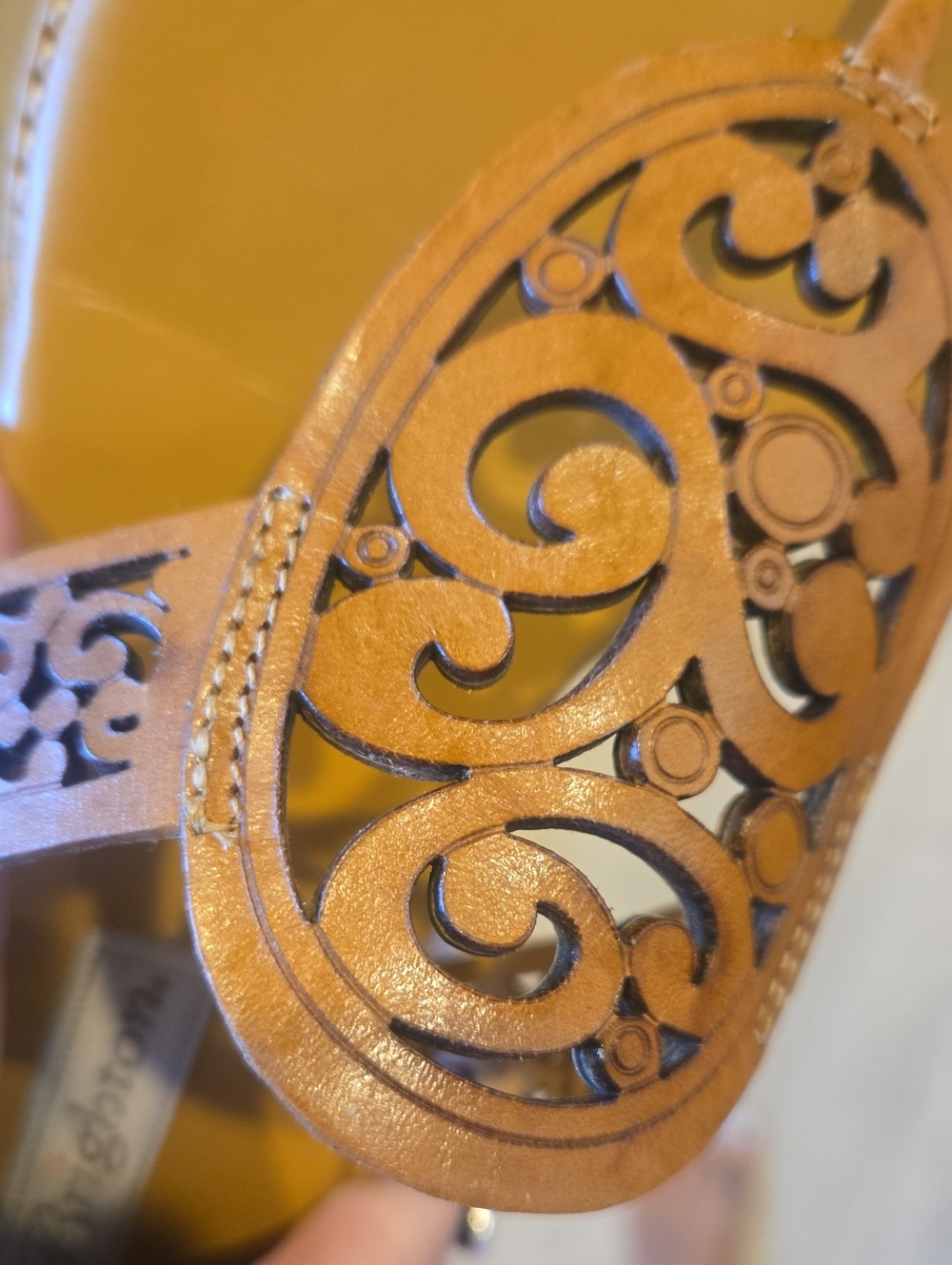 Brighton Brown Detailed Accent Sandals - Picture 11 of 12